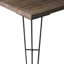 Ver imagem 6 de Mesa Sala de Jantar Cozinha Ludiana 140cm Grafite Madeira Maciça Driftwood - Gran Belo