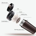 Ver imagem 2 de Copo Térmico Aço Inox a Vácuo 400ml Caneca Café Chá Unyhome Ud170113 Chumbo