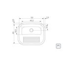 Ver imagem 2 de Tanque de Encaixe Tramontina Hera 34 L em Aço Inox Acetinado 50x40 Cm