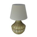 Ver imagem 1 de Abajur De Mesa Junco Pinus Cúpula Bege