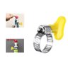 Kit 50 Abraçadeiras de Metal com Borboleta para Mangueira de Gas Casa Jardim Irrigação Botijão Rosca - 4