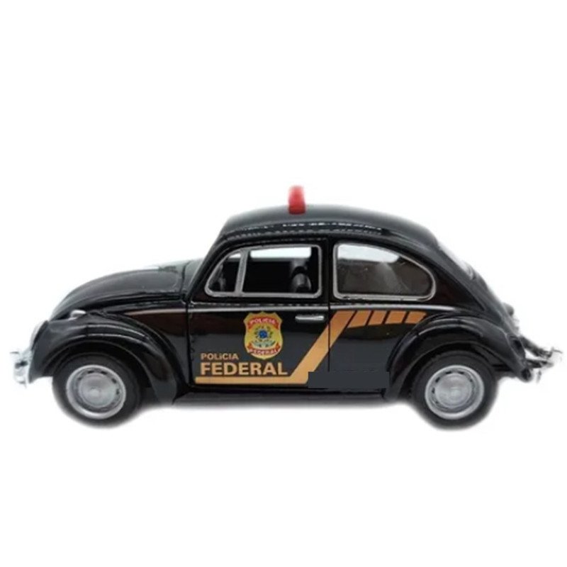 Miniatura Carro Antigo Fusca Policia Fuscão Moderno