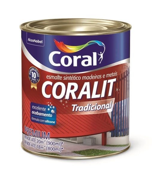 Coral Coralit Ultra Resistência Brilho 0,9 litro Branco