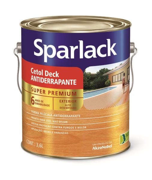 Sparlack Verniz Cetol Deck Antiderrapante 3,6 litros 3,6 litros