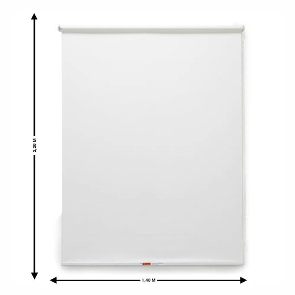 Persiana Rolo Translúcida Branca 140 (L) x 220 (A) cm Cortina Sunscreen Solar Off-White 1,40 X 2,20 - 9