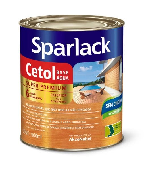 Sparlack Verniz Cetol Brilhante 0,9 litro Imbuia - 1