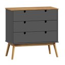 Ver imagem 2 de Cômoda para Quarto 3 Gavetas em Madeira Maciça Laos