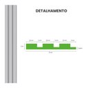 Ver imagem 3 de Painel Ripado Laminado de Eva Autocolante Flexível Rolo 5mt Cinza