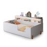 Cama Infantil Doçura Branca Juvenil + Acompanha Uma Luminária - 4