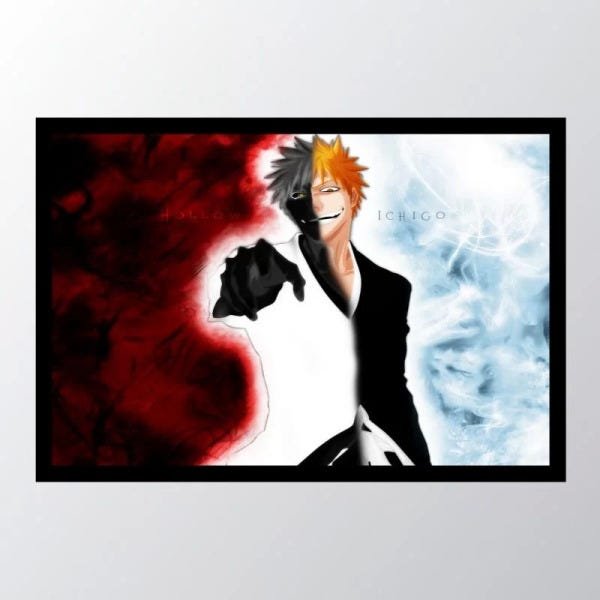 Quadro com moldura bleach hd 20