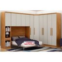 Ver imagem 1 de Quarto Completo Modu Rizon/linea 5 Peças (1 Aéreo + 2 Guarda Roupas + 1 Canto Obliquo + 1