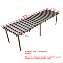 Ver imagem 4 de Cobertura Policarbonato Alveolar 10,00m x 2,00m Cristal 4mm