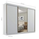 Ver imagem 4 de Guarda-Roupa Casal com 1 Espelho 3 Portas 6 Gavetas São Paulo Leifer