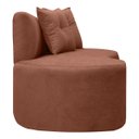 Ver imagem 5 de Poltrona Namoradeira Orgânica Plaza 2,00m Redondo Bouclê Terracota Sofa Store