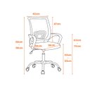 Ver imagem 2 de Cadeira Manchester Light Braços Fixos para Escritório Cor:preto