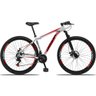 Bicicleta 21V Aluminum Tamanho 19" - Branca/Vermelho - Banana Bit - 2