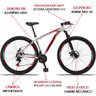 Bicicleta 21V Aluminum Tamanho 19" - Branca/Vermelho - Banana Bit - 3
