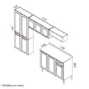 Ver imagem 4 de Cozinha Completa Rose 10 Portas Itatiaia - Preto/Branco