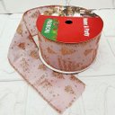 Ver imagem 1 de Rolos Fita Aramada Rose Gold Árvore Natal 6,3cm 9m Kit 5pçs