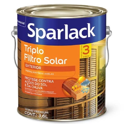 Sparlack Verniz Triplo Filtro Solar Acetinado 3,6 litros 3,6 litros