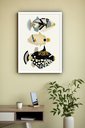 Ver imagem 2 de Quadro Decorativo Trio Peixes Abstrato - 70x50cm:moldura Preta