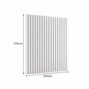 Ver imagem 3 de Painel para TV até 65 Polegadas MDF 270cm x 200cm Branco