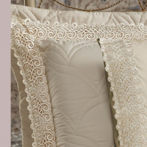 Jogo de Cama Lençol King Classico Grippir 400 Fios - Bege