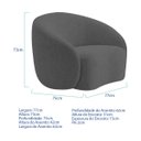 Ver mais imagens de Kit Divã Recamier Orgânico Marrocos 200cm Lado Esquerdo e 1 Poltronas Amore Linho
