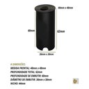 Ver imagem 4 de Mini Balizador Led 2w Bco Quente - Escada - Preto - Preto