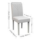 Ver imagem 4 de Mesa de Jantar Ana 160x90 com 6 Cadeiras Amanda Imbuia/Preto/Bege - PR Móveis