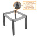 Ver imagem 5 de Mesa de Jantar Ana 160x90 com 6 Cadeiras Amanda Imbuia/Preto/Bege - PR Móveis