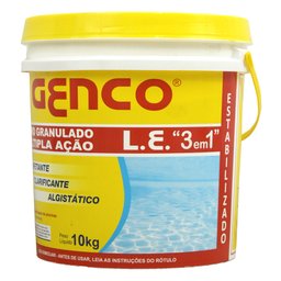 BALDE DE CLORO 10KG 3 EM 1 GENCO - 2