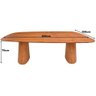 Mesa Jantar Dunas 200x108 Orgânica em Madeira Amêndoa - 2