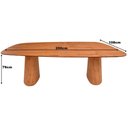 Ver imagem 2 de Mesa Jantar Dunas 200x108 Orgânica em Madeira Amêndoa