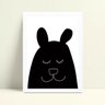 Quadro Quadro Decoração Infantil Bebe desenho urso preto - 1