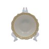 Aparelho de Jantar em Porcelana Branco com Dourado 24 Peças - 6