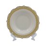 Aparelho de Jantar em Porcelana Branco com Dourado 24 Peças - 5