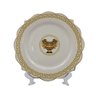 Aparelho de Jantar em Porcelana Branco com Dourado 24 Peças - 3