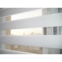 Ver imagem 3 de Persiana Rolo Duplo Bandô Branca 160 (L) x 160 (A) Cortina Zebra Rainbow Double Vision 1,60 x 1,60