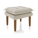 Ver imagem 3 de Kit Poltrona e Puff Amamentação Confortável Ternura Suede Bege