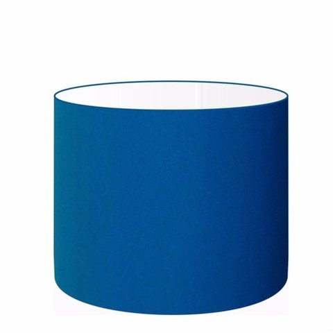 Cúpula Abajur Cilíndrica Cp-7020 Ø45x21cm Azul Marinho
