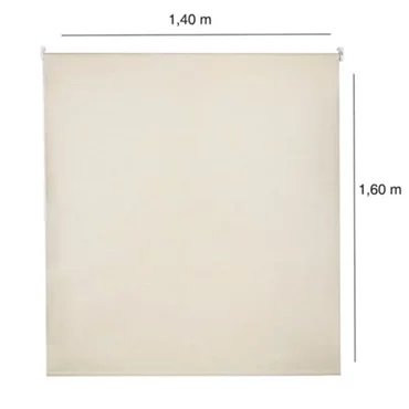 Persiana Rolo Horizontal Blackout 1,40x1,60m Residencial Creme - 2