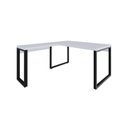 Ver imagem 1 de Mesa em L Diretor 150x160x75cm Yon Branco Tx/est.preta