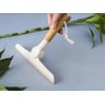 Rodinho de Pia Dobrável - Branco (offwhite) com Cabo de Bambu - 2