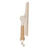 Rodinho de Pia Dobrável - Branco (offwhite) com Cabo de Bambu - 5