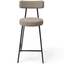 Ver imagem 5 de Kit 06 Banquetas Baixa para Cozinha Sala de Jantar Bar Bancada Milão L02 Bouclê Bege - lyam decor Ly
