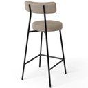 Ver imagem 7 de Kit 06 Banquetas Baixa para Cozinha Sala de Jantar Bar Bancada Milão L02 Bouclê Bege - lyam decor Ly