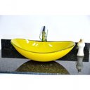 Ver imagem 6 de Cuba de Vidro Oval 47cm Amarela
