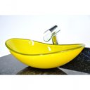 Ver imagem 5 de Cuba de Vidro Oval 47cm Amarela