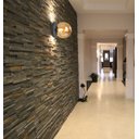 Ver imagem 4 de Arandela Moderna Globo de Vidro Sala Corredor Quarto Lavabo Arevo Iluminação Jabuticaba Vidro Leitos